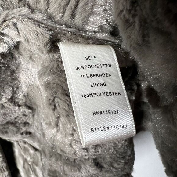 One The Land Vest Womens Medium Faux Fur Lined Faux Suede Brown Casual Boho Open - Picture 6 of 12